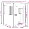 vidaXL Klec pro psy v nábytkovém stylu černá 45x62x59 cm Náhled obrázku produktu 8