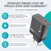 Siltcon® GaN USB-C Schnellladegerät 65W – 2x USB-C, USB-A, Produktbild-Vorschau 12