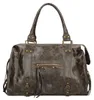 Elara Damen-Schultertasche aus echtem Wildleder Blau  Italy Produktbild-Vorschau 1