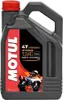 A black plastic bottle of Motul 7100 4T 10W40 MA2 100% synthetic motorcycle engine oil. Podgląd zdjęcia produktu