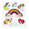 com-four® 100x Einhorn Glitzer Sticker für Kinder - Bunte Produktbild-Vorschau 4
