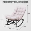 COMHOMA : grand fauteuil à bascule, large chaise longue à Voir les images du produit 8