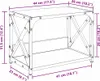 vidaXL Supporto per stampante Quercia artigianale 44 x 26 x Anteprima dell’immagine prodotto 7