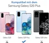 A marketing image showing different Samsung Galaxy phone models and indicating compatibility. Voir les images du produit