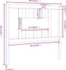 vidaXL Kopfteil Grau 106x4x100 cm Massivholz Kiefer - Produktbild-Vorschau 6