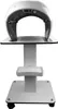 A white cosmetic trolley with a curved top section, shown on a white background. Náhled obrázku produktu
