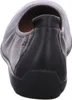 The back view of a black leather women's ballet flat shoe. Anteprima dell’immagine prodotto
