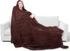Mikrofaser Kuscheldecke, Farbe: Braun, Maße:  130x170 cm Produktbild-Vorschau 1