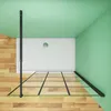 90x200cm Walkin Duschwand Schwarz Dusche Duschkabine Produktbild-Vorschau 3