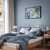 Italienischer Leinwand Leinwandbild - Turquoise Flowers in Produktbild-Vorschau 5