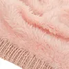 Strick Beanie Gitter Muster Weiss L Produktbild-Vorschau 2
