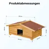 Wiltec Grote kattenhuis, 99 x 52 x 42 cm, van hout, Productafbeelding-voorbeeld 12