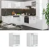 Küchenglasschrank Vicco R-Line Weiß Hochglanz 40 cm, Model Produktbild-Vorschau 2