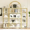 Merax Bücherregal Bogen-Design Standregal, 3-teiliges Regal Produktbild-Vorschau 1