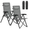SONGMICS Campingstuhl faltbar, 2er Set, 95°-150° Produktbild-Vorschau 2
