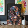 Malvorlage nach Zahlen mit Rahmen – Abstrakter Darth Vader, Produktbild-Vorschau 4
