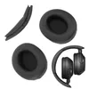 A collage of headphone replacement parts and a folded pair of headphones. Podgląd zdjęcia produktu