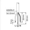 Diagram showing the construction and dimensions of an electrical cable. Voir les images du produit