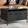 vidaXL Mobile TV nero 68x50x43,5 cm Acciaio laminato a Anteprima dell’immagine prodotto 3