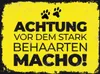 vianmo Holzschild 30x40 cm Achtung vor stark behaarten Produktbild-Vorschau 1