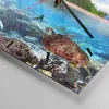 Wanduhr - Quadrat - Glasuhr - Strand lagune wasser ozean - Produktbild-Vorschau 5