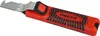 A red and black wire stripping knife with a silver blade, shown against a white background. Anteprima dell’immagine prodotto