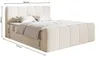 Selsey Cloudy II - Lit Boxspring 180x200 cm, avec tiroirs Voir les images du produit 5