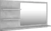 vidaXL Koupelnové zrcadlo betonově šedé 90x10,5x45 cm Náhled obrázku produktu 1