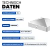Pfostenkappe Pyramide Edelstahl 71 x 71 mm Zaunkappe Produktbild-Vorschau 3