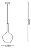 Suspension Ideal Lux 1x E27 couleur fumée IP20 KALIQUE Voir les images du produit 2