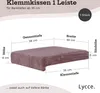 Klemmkissen 1 Leiste Sitzkissen Cordstoff Bankauflage Bankkissen Kissen altrosa Voir les images du produit