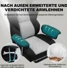 Close-up of a gaming chair with highlighted armrests and cushioning. Produktbild-Vorschau