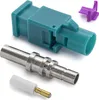 FAKRA Stecker Male Antennenstecker RG174 Crimp Löt Produktbild-Vorschau 1