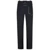 Schwarze Softshellhose "Excelsior Pant M" von La Sportiva mit seitlicher Tasche und reflektierenden Details. Produktbild-Vorschau