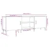 vidaXL TV-Schrank Räuchereiche 150x30x50 cm Holzwerkstoff Produktbild-Vorschau 8
