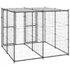 vidaXL Outdoor-Hundezwinger Stahl mit Überdachung 4,84 m² Produktbild-Vorschau 3