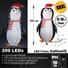 XXXL LED Weihnachtsfigur 180 cm Pinguin Figur beleuchtet Produktbild-Vorschau 1