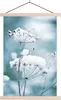 MuchoWow® Textilposter Schnee - Blumen - Winter - Zweige Produktbild-Vorschau 1