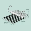 Relaxdays Mehrfach Hosenbügel, 2er Set, Hosenhalter 9-fach, Produktbild-Vorschau 4