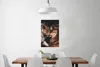 MuchoWow® Poster Löwen - Rauch - Kissen 40x60 cm - Plakate Produktbild-Vorschau 2