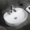 REBIKO umywalka ceramiczna nablatowa biały połysk 60x40x12 Podgląd zdjęcia produktu 9