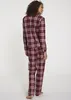LASCANA Pyjama rot kariert Größe 36/38 Produktbild-Vorschau 4