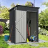 COSTWAY Szopa ogrodowa 1,05 m³ 150x90,5x185 cm metalowa, Podgląd zdjęcia produktu 2
