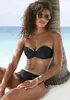 LASCANA Bügel-Bandeau-Bikini-Top Elodie schwarz-goldfarben Produktbild-Vorschau 2