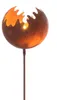 Metall Stecker. FEUERBALL. Feuerkugel, Gartenstecker Produktbild-Vorschau 2