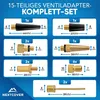 Nextcover® Profi Fahrradventil Adapter Set [15-teilig] I Produktbild-Vorschau 5