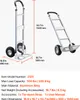 Wózek do transportu worków VEVOR, udźwig 227 kg, wytrzymały Podgląd zdjęcia produktu 7