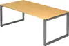bümö Schreibtisch Serie-R - Nachbildung: Buche, Gestell: Produktbild-Vorschau 1