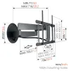 VOGEL'S TVM 7655 DesignMount Full-Motion+ TV-Wandhalterung Produktbild-Vorschau 2