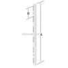 TrendLine Wandschiene 1-reihig weiß 200 x 1,5 cm Produktbild-Vorschau 1